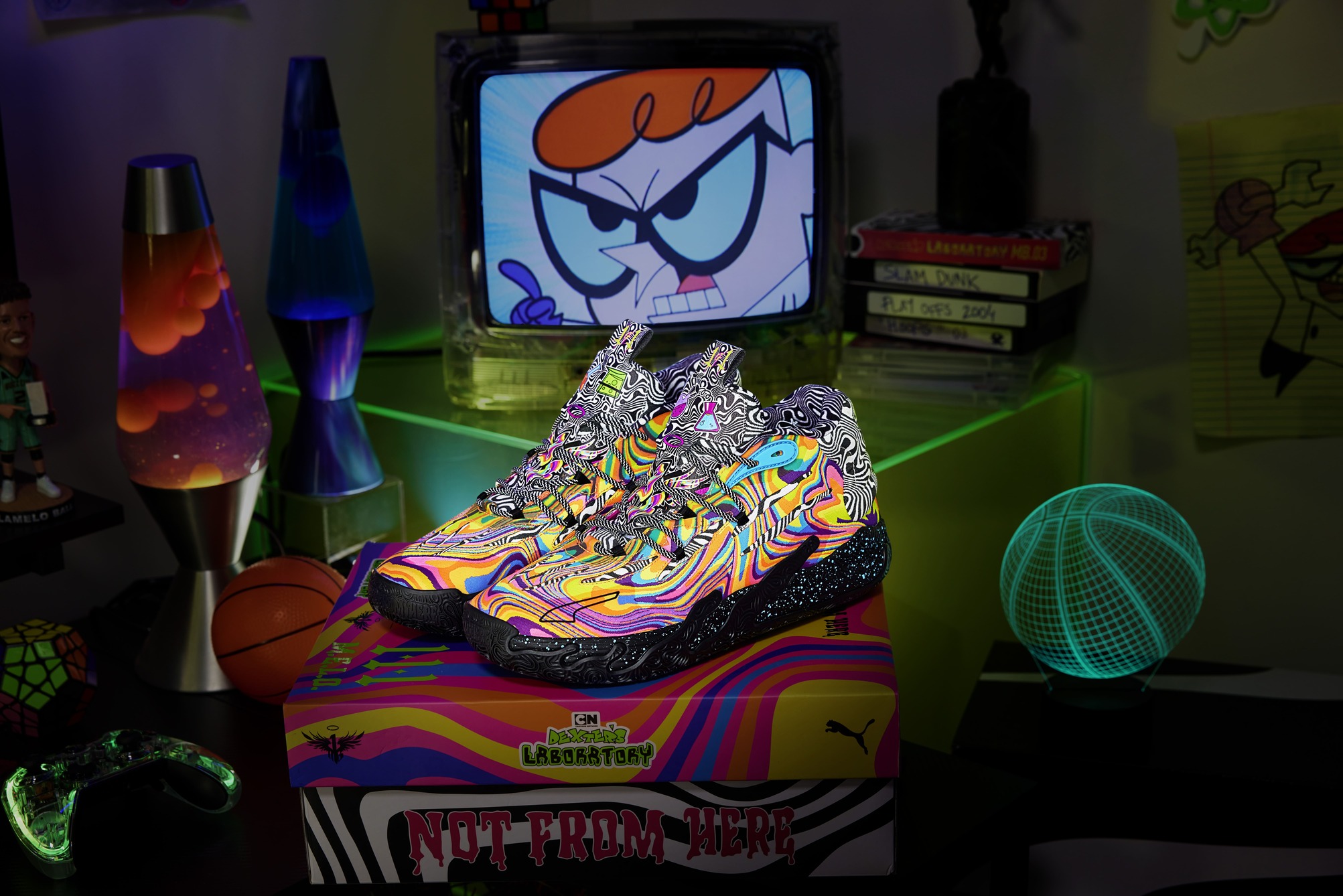 MB܂03 Dexter’s Laboratory: O tênis que une LaMelo Ball e o gênio da animação