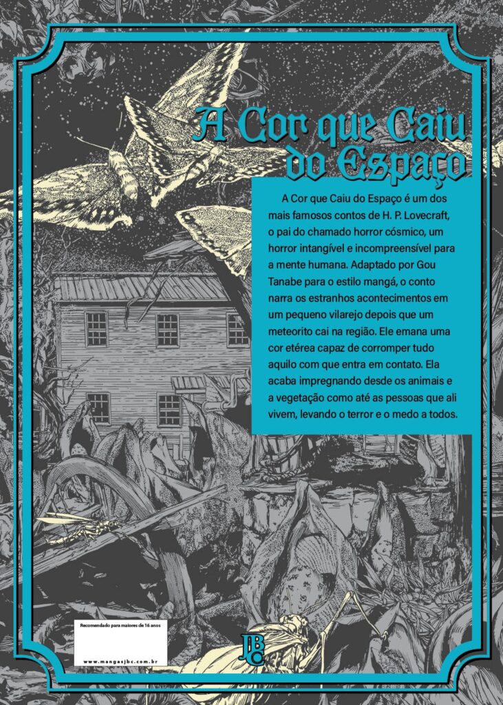 Editora JBC Apresenta "A Cor que Caiu do Espaço" em Mangá: O Horror Cósmico de Lovecraft Redefinido